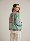 Chaqueta Kimono Bordada Estilo Étnico