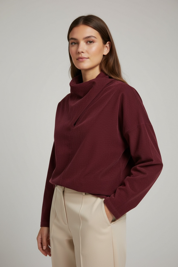 Blusa Drapeada Micropana “Aurea”