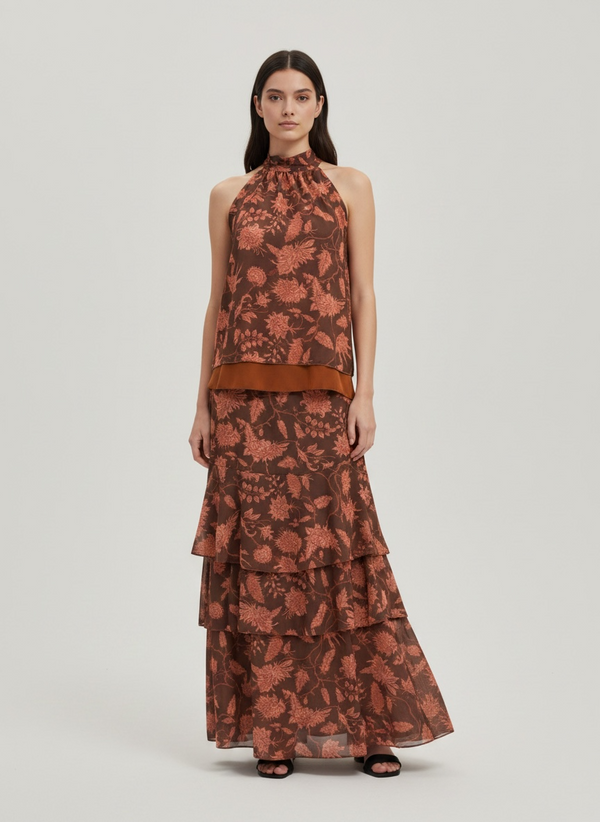 Conjunto Halter Terracota