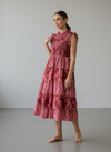 Vestido Boho Étnico Volantes Tierra