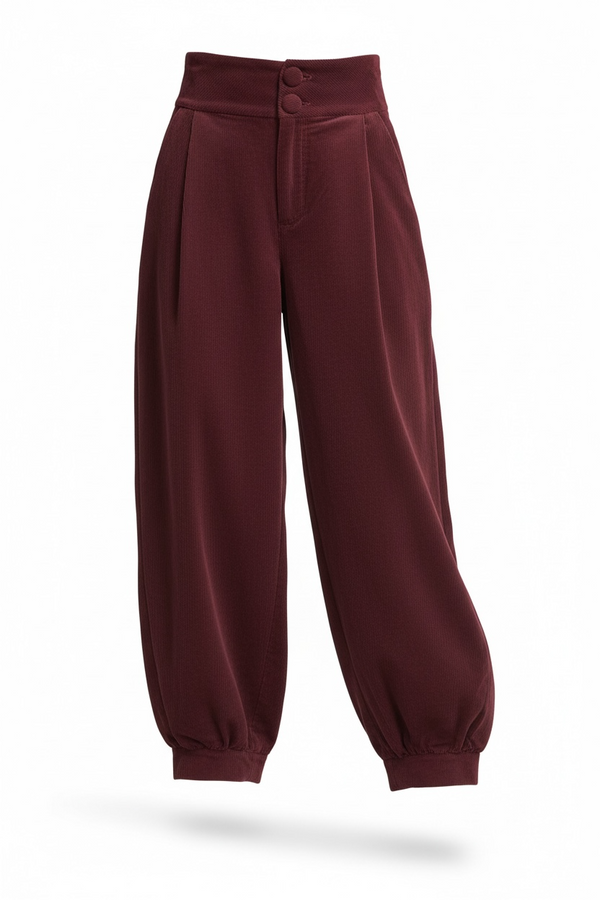Pantalón bombacho tiro alto