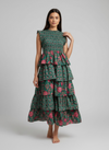 Vestido Boho Étnico Volantes Tierra