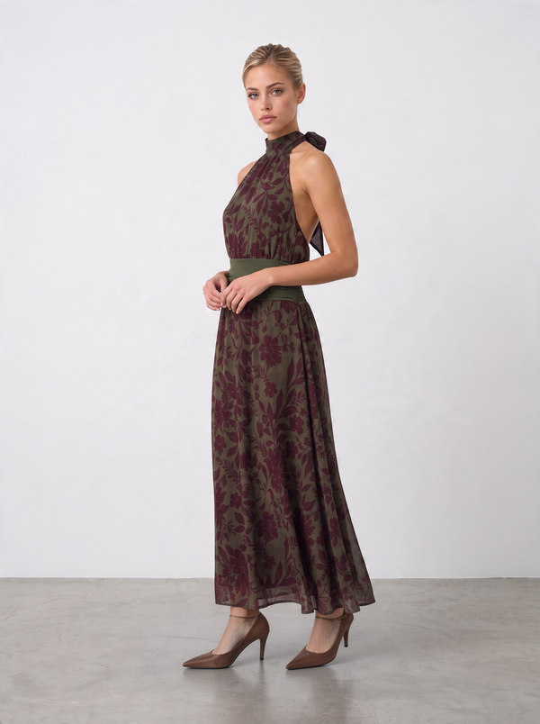 Vestido de fiesta “Biarritz” con capa