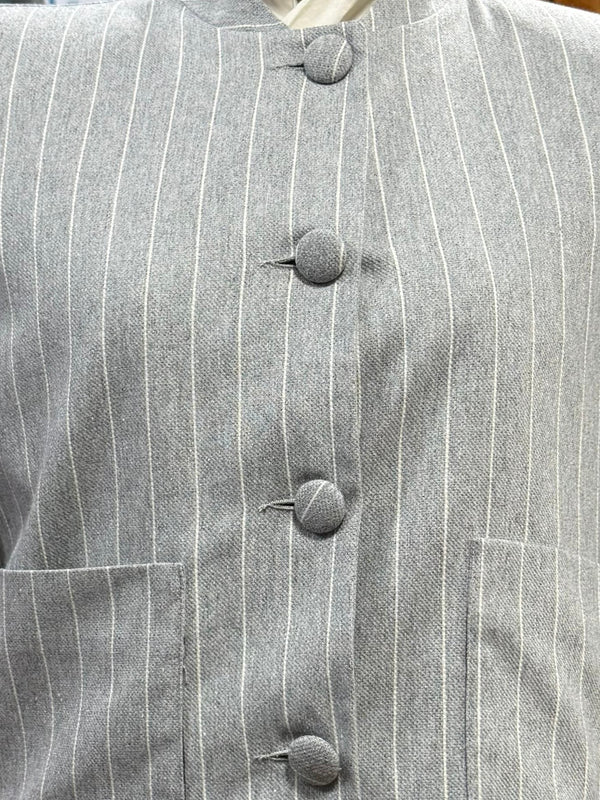 Chaqueta Raya Diplomática Cuello Mao