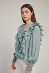 Blusa Gasa Ruffle "Aura"
