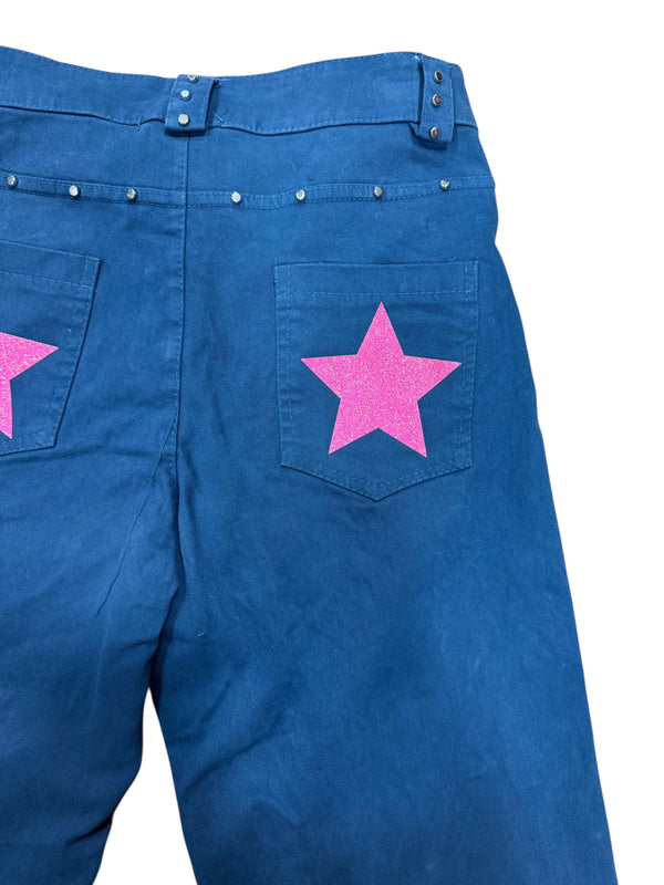 Pantalón tachuelas y estrella Flare Star