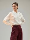 Camisa Blanca Volante Central