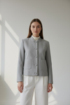 Chaqueta Raya Diplomática Cuello Mao
