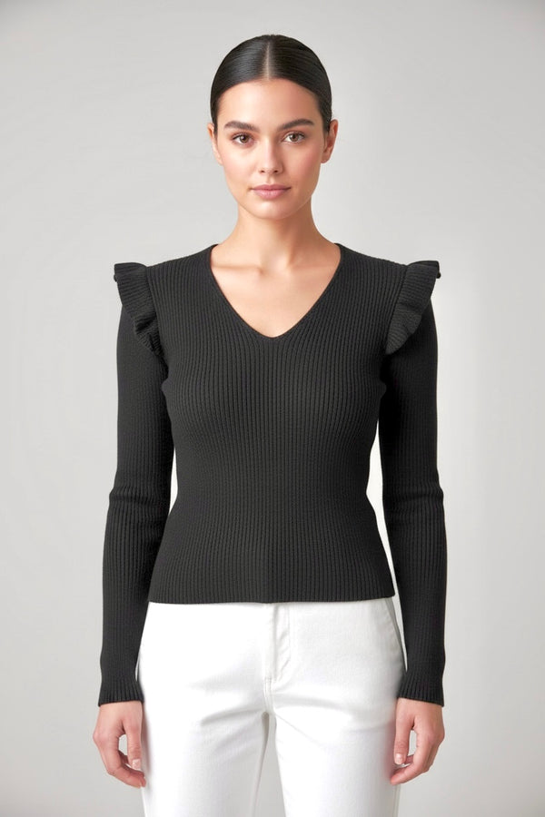 Suéter Punto Acanalado Mujer - Elegante y Versátil