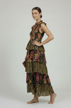 Vestido Boho Étnico Volantes Tierra