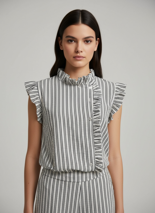 Conjunto Rayas Volante Aura