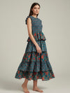 Vestido Boho Étnico Volantes Tierra