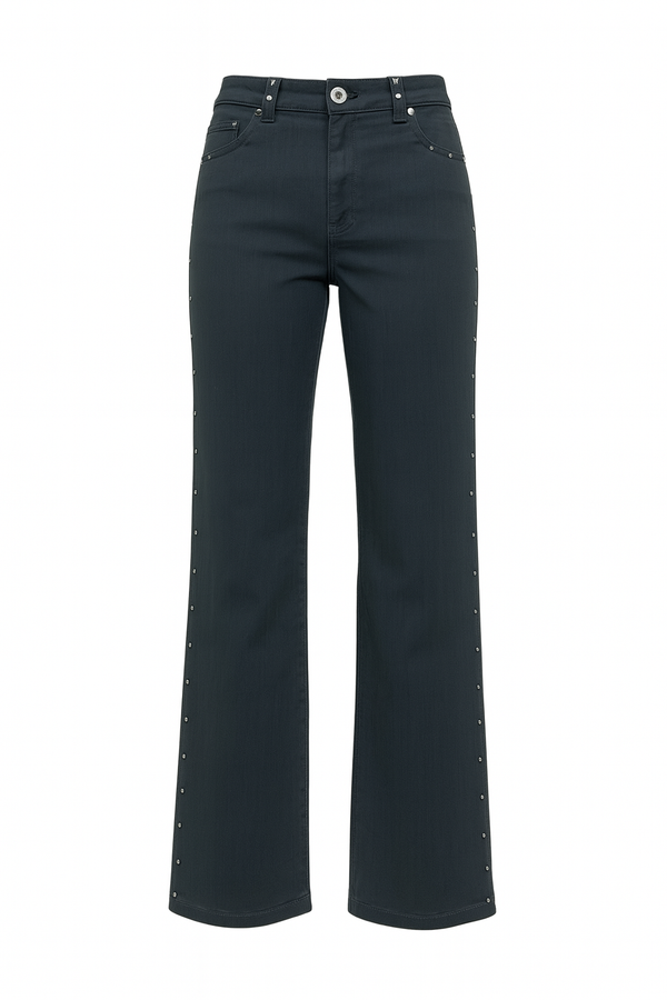 Pantalón tachuelas y estrella Flare Star