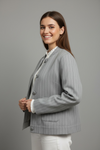 Chaqueta Raya Diplomática Cuello Mao