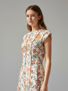 Vestido Diseño Floral Corte Estructurado