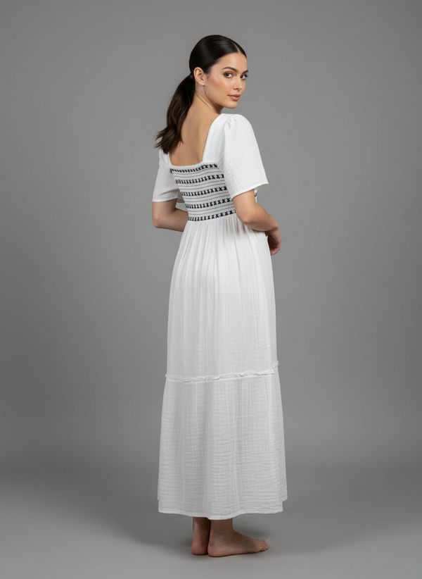 Vestido Zahara Bordado