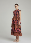 Vestido Boho Étnico Volantes Tierra