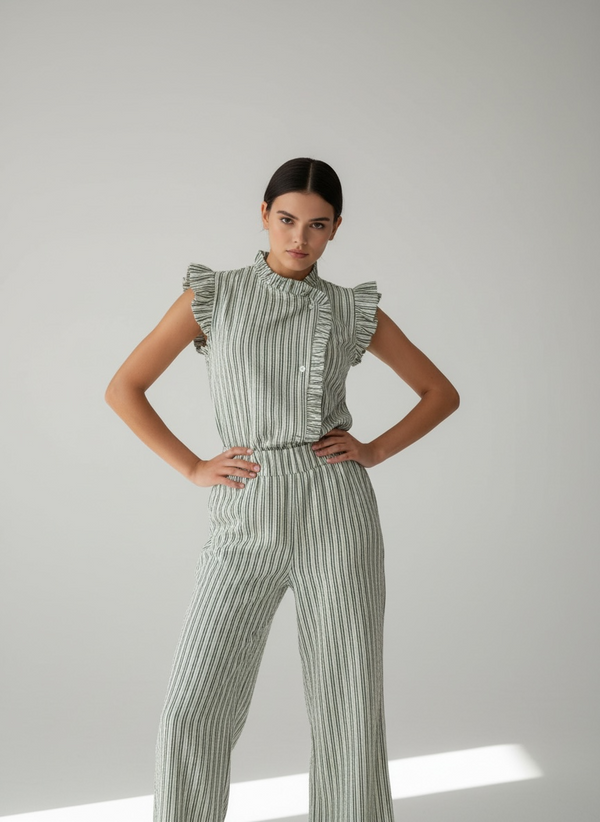 Conjunto Rayas Volante Aura