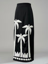 Look Palmira: Falda Negra con Palmeras