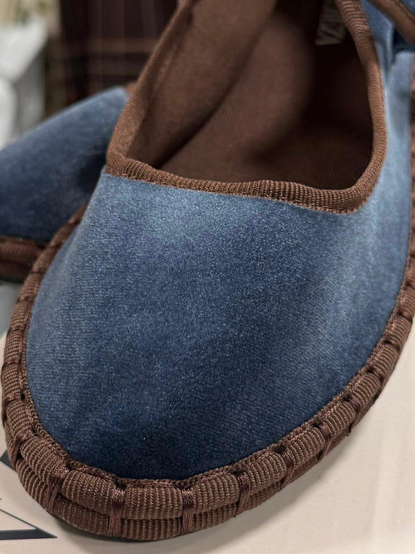 Bailarina de Terciopelo Suela Tejida