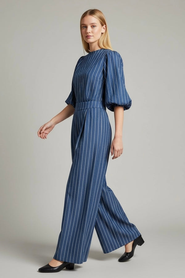 Conjunto Raya Azul dos piezas Nara