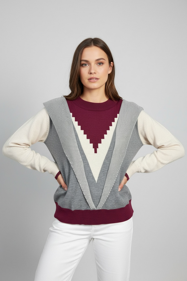 Jersey Oversize "Wild Zebra" - Punto con Rayas de Color