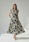 Vestido Diseño Floral Corte Estructurado