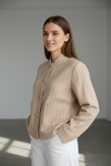 Chaqueta Raya Diplomática Cuello Mao