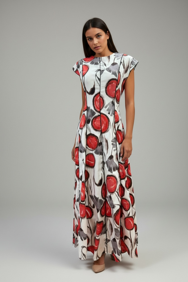 Vestido largo “cerise”