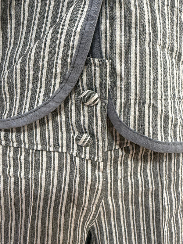 Conjunto Rayitas Gris