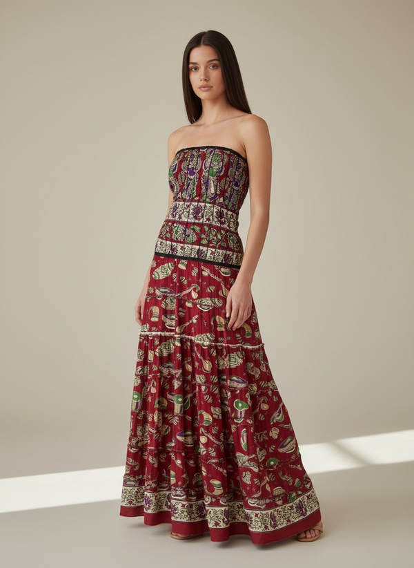 Vestido Boho Palabra de Honor