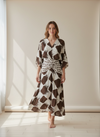 Vestido Midi Viscosa Estampado