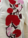 Chaqueta bordada con motivo floral