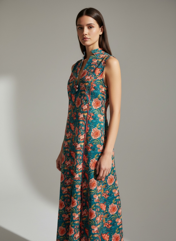 Vestido largo floral