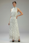 Vestido Lunares con Drapeado